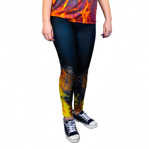 Леггинсы женские, материал: бифлекс с полной запечаткой