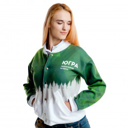 Бомбер унисекс с полной запечаткой