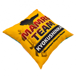 Подушка квадратная из габардина с полной запечаткой