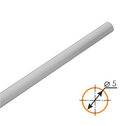 Трубочка с прорезью пластиковая d=5 мм для флажков