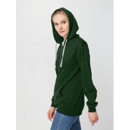 Толстовка на молнии с капюшоном Siverga, темно-зеленая
