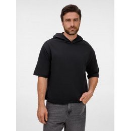 Футболка оверсайз унисекс с капюшоном Neofit, черная