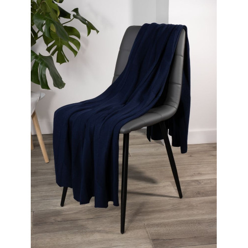 Плед Rombus, темно-синий (сапфир)