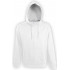 Толстовка мужская на молнии Soul Men 290 с контрастным капюшоном, белая Толстовка мужская на молнии Soul Men 290 с контрастным капюшоном, белая