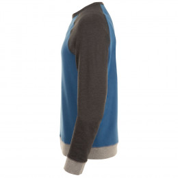 Толстовка унисекс Sandro, синяя с черным меланжем