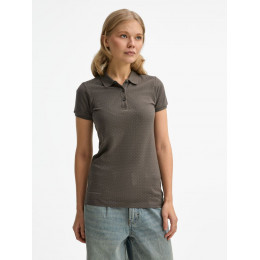 Рубашка поло женская Brandy Women, темно-серая с белым