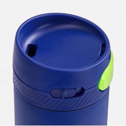 Термостакан X1 с цветной кнопкой, синий с желтым