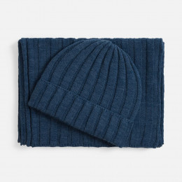 Шарф Metelitsa, синий меланж (джинс)