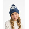 Шапка Wintertude, синяя с белым