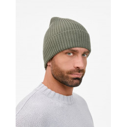 Шапка Catch Match без помпона, зеленая (полынь)