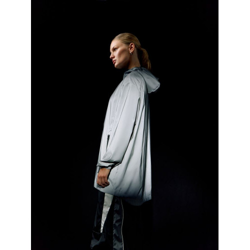 Парка Manifest из светоотражающей ткани, серая