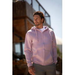 Толстовка мужская на молнии с капюшоном Amsterdam, темно-синяя