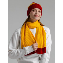 Шарф Snappy, желтый с красным