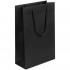 Пакет бумажный Porta S, вертикальный, черный