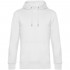 Толстовка с капюшоном унисекс King, белая Толстовка с капюшоном унисекс King, белая