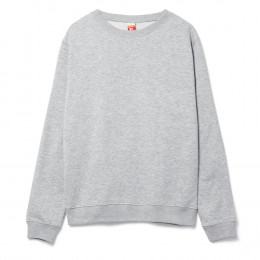 Свитшот унисекс Delta, серый меланж