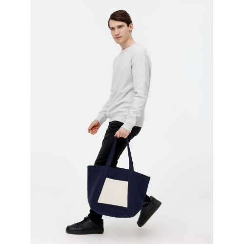 Шопер Shophop, синий с неокрашенным