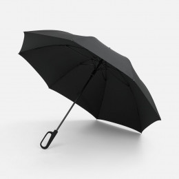Зонт-трость Grappino с ручкой-карабином, черный