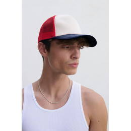 Бейсболка Blink, розовая (лососевая) с молочно-белым