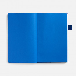 Ежедневник White Shall, недатированный, бело-синий