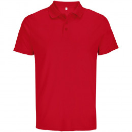 Рубашка поло унисекс Pitcher, красная
