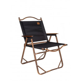 Стул MW02 складной, черный, темное дерево