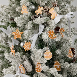 Мини-подвеска «Пряник», 3D-печать на заказ, снежинка