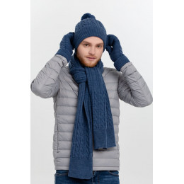 Шапка Heat Trick, синий меланж