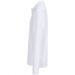 Рубашка поло унисекс с длинным рукавом Pacific LSL, белая