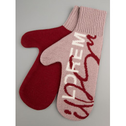 Варежки на заказ Mani, полушерсть