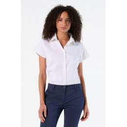 Рубашка женская с коротким рукавом Excess, голубая