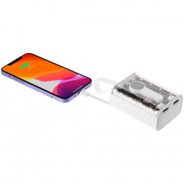 Аккумулятор с быстрой зарядкой Trellis Quick 10000 мАч, белый