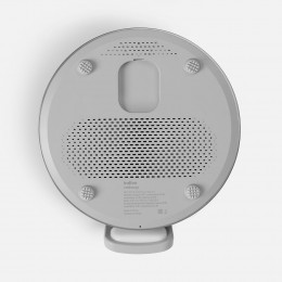 Bluetooth-колонка с беспроводной зарядкой и часами netEnergy, серая