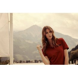 Рубашка поло стретч женская Albatross, красная