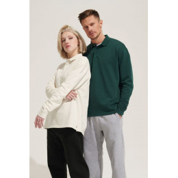 Рубашка поло оверсайз с длинным рукавом Heritage, темно-синяя