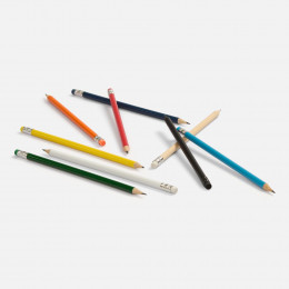 Карандаш простой Hand Friend с ластиком, оранжевый