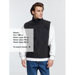 Жилет унисекс Fury BW, темно-серый (графит)