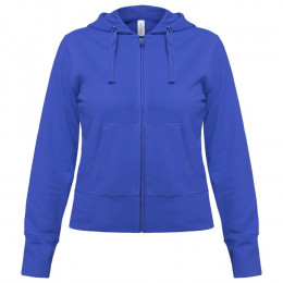 Толстовка женская Hooded Full Zip ярко-синяя