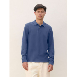 Рубашка поло унисекс с длинным рукавом Pacific LSL, серая