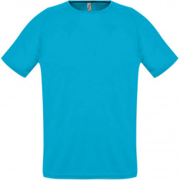 Футболка унисекс Sporty 140, бирюзовая