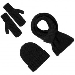 Набор Nordkyn Full Set с шарфом, черный