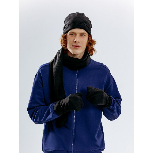 Шарф Fleecy, черный