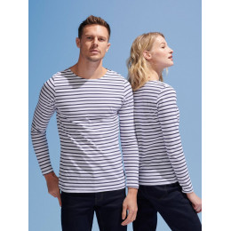 Футболка женская Marine Women, белая с темно-синим