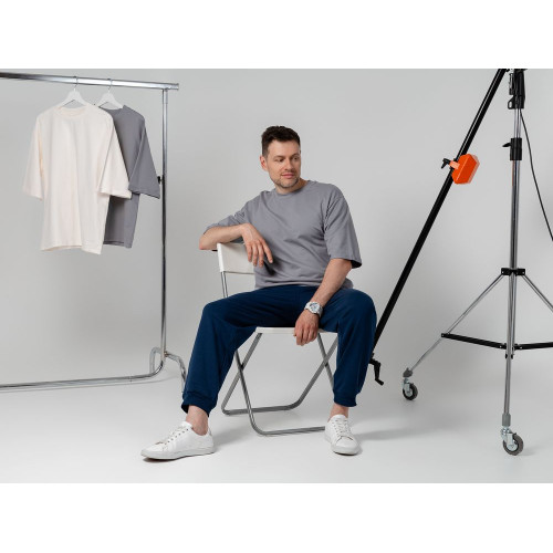 Футболка оверсайз унисекс Kosmos 2.0, светло-серая