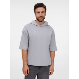 Футболка оверсайз унисекс с капюшоном Neofit, светло-серая