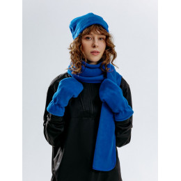 Шарф Fleecy, ярко-синий