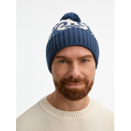 Шапка Wintertude, синяя с белым