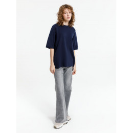 Джемпер с коротким рукавом Siluetti Volumica, темно-синий