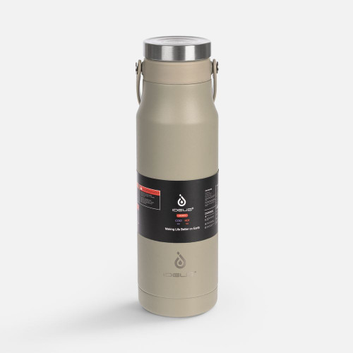 Термобутылка Tateyama, серо-бежевая