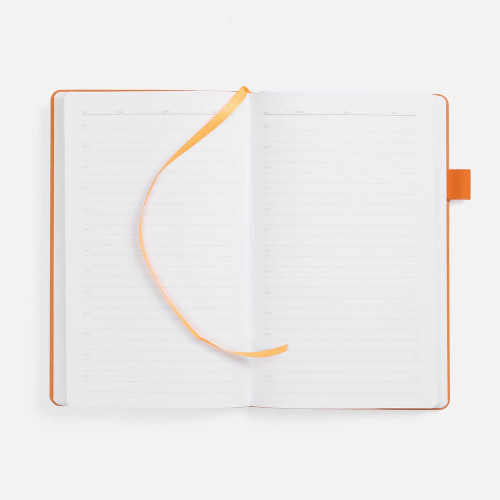 Ежедневник White Shall, недатированный, бело-оранжевый
